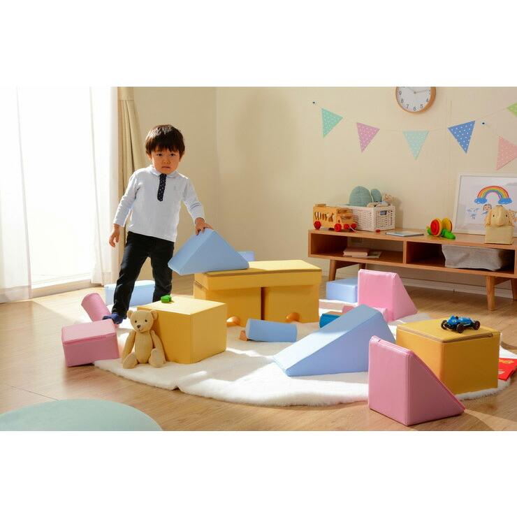 積み木 クッション 8個セット 日本製 ブロック 積み木クッション ベビー キッズ 保育園 託児所 プレイルーム おもちゃ セット 代引不可_12