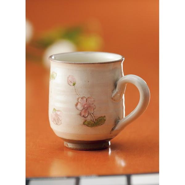 清水焼 粉引桜 マグカップ ノリアキ011 和陶器 和陶コーヒー コーヒー単品 代引不可｜rcmdse｜03