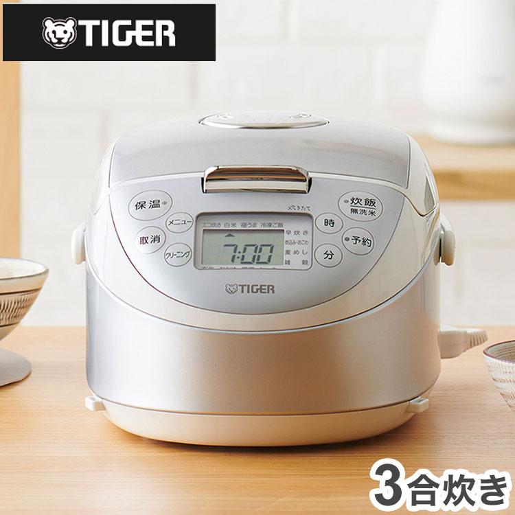 タイガー魔法瓶 IHジャー炊飯器 3合炊き スチールホワイト WL