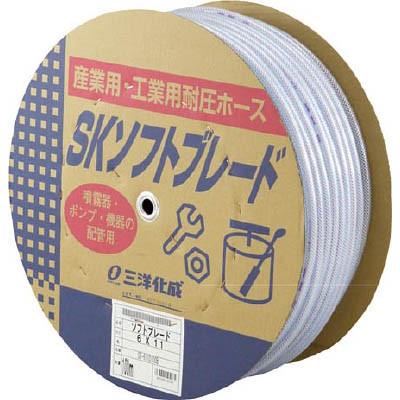 サンヨー ＳＫソフトブレードホース6×11 100ｍドラム巻 SB-611D100B ホース・散水用品・ホース