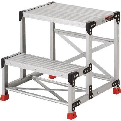 ＴＲＵＳＣＯ 作業用踏台 アルミ製・高強度タイプ 2段 TSF-266 はしご・脚立・作業用踏台