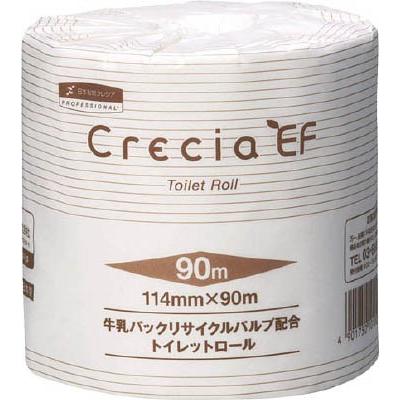 クレシア ＥＦトイレットロール 90ｍシングル 10101 労働衛生用品・トイレ用品