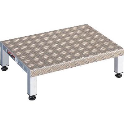 ＴＲＵＳＣＯ 高床用アルミ製ステップ 600Ｘ450ＸＨ190〜220 TFSH-0645AL はしご・脚立・足場ステージ