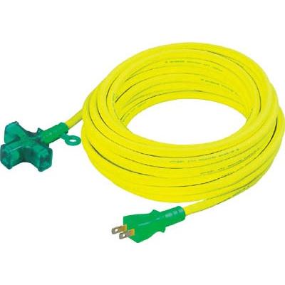 日動 延長コード 十字型トリプルランプ付 100Ｖ 2芯 20ｍ LT2-20 コードリール・延長コード・延長コード