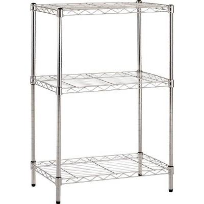 ブランド登録なし - ＴＲＵＳＣＯ ＳＵＳメッシュ棚 550Ｘ350ＸＨ830 3段 TSM19-3233 商いもの棚・ステンレス鋼棚 テープ-文具、ステーショナリー