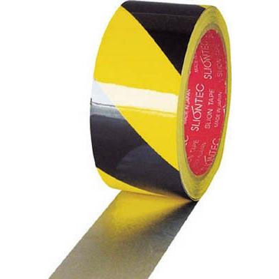 スリオン 危険表示用反射テープ 90ｍｍ×10ｍ黄／黒 965200-00-90X10 テープ用品・安全表示テープ