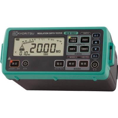 ＫＹＯＲＩＴＳＵ デジタル絶縁・接地抵抗計 スタンダードモデル KEW6022 計測機器・電気測定器 代引不可