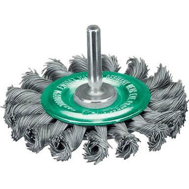 ＬＥＳＳＭＡＮＮ 軸付ホイルブラシ Φ75 ステンレス線 0．5 417398 研削研磨用品・軸付ブラシ