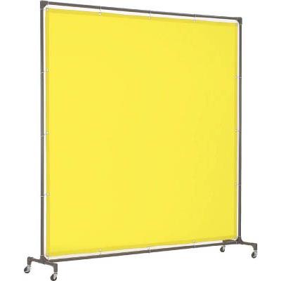 ＴＲＵＳＣＯ 溶接遮光フェンス 2015型単体 キャスター 黄 YF2015-Y 溶接用品・溶接遮光フェンス