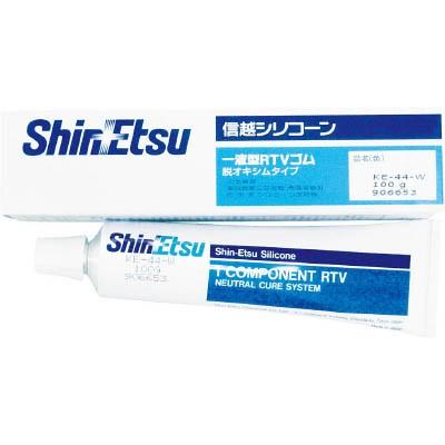 信越 一般電機用ＲＴＶゴム 100ｇ 白 KE44W-100 接着剤・補修剤・工業用シーリング剤｜rcmdse