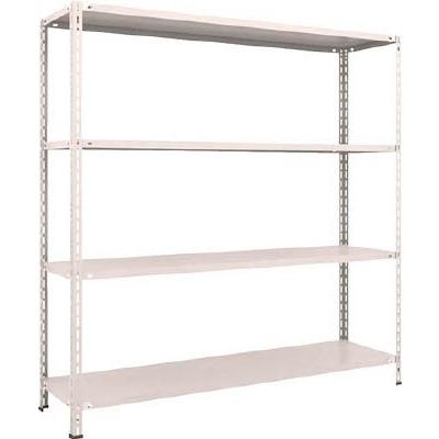 TRUSCO 軽量棚 中棚ボルトレス型 W1800XD450XH1800 4段 L66X14