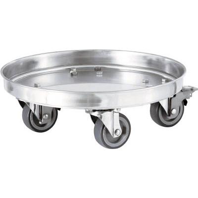 日東 タンク運搬用ステンレス台車 ＳＳゴム車 適用サイズ43 KM-43 ボトル・容器・ステンレスタンク