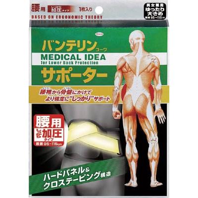 ブランド登録なし - 興和 バンテリンサポーター 腰シッカリ加圧タイプユッタリ大キメ(黒いこと)1個入 28098 スポーツケア用品-サポーター