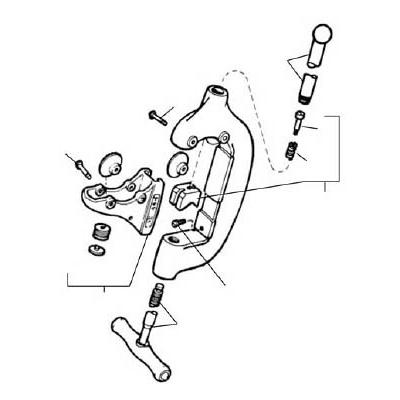 ＲＩＤＧＥ Ｄ−５８１−Ｘ スクリューハンドル Ｆ／４４−Ｓ 33515