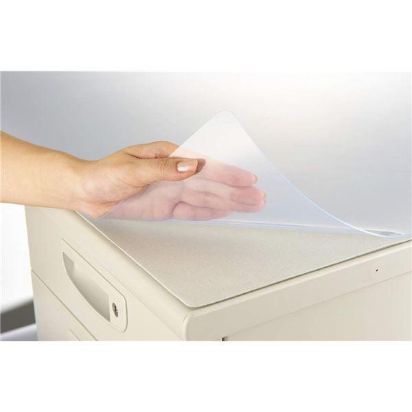 デスクマット 再生オレフィン1.5mm厚 1590×590mm グレーマット付 代引不可