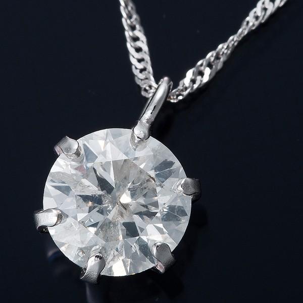 K18WG 0.5ctダイヤモンドペンダント/ネックレス スクリューチェーン 代引不可