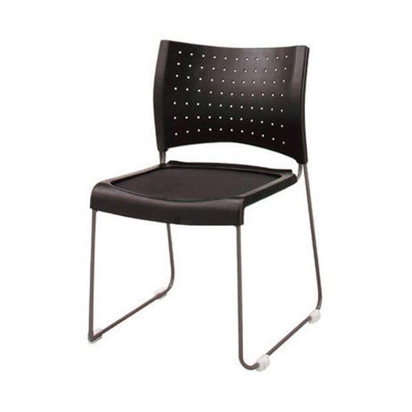 ジョインテックス 会議椅子(スタッキングチェア/ミーティングチェア) 肘なし FM-1 〔完成品〕