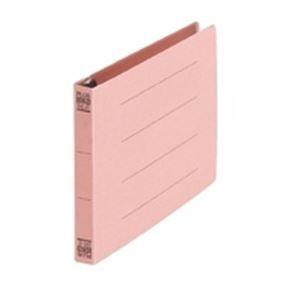 (業務用10セット) プラス フラットファイル/紙バインダー 〔B6/2穴 10冊入り〕 ヨコ型 052N 桃 ×10セット 代引不可