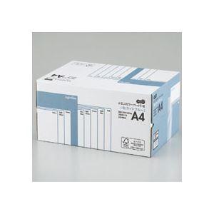 （まとめ） TANOSEE αエコカラーペーパーII A4 ライトブルー 業務用パック 1箱（5000枚：500枚×10冊） 〔×10セット〕 代引不可