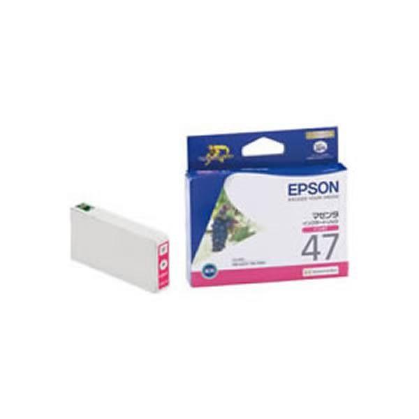 〔業務用5セット〕〔純正品〕 EPSON エプソン インクカートリッジ/トナーカートリッジ 〔ICM47 M マゼンタ〕 ×5セット 代引不可