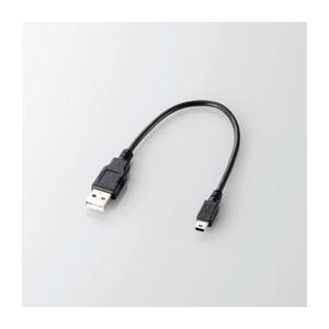 (まとめ)エレコム USB2.0ケーブル(A-mini-Bタイプ) U2C-GMM025BK〔&times;20セット〕 代引不可