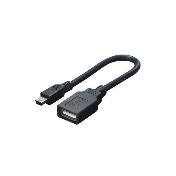 （まとめ）変換名人 miniUSB HOSTケーブル USB-M5H／CA20〔×20セット〕 代引不可