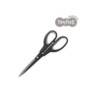 （まとめ）TANOSEE フッ素はさみ 刃渡り85mm ブラック 10本 代引不可