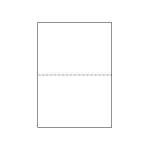 （まとめ）マルチプリンタ帳票（FSC森林認証紙） B5白紙2面 100枚入×5冊 代引不可
