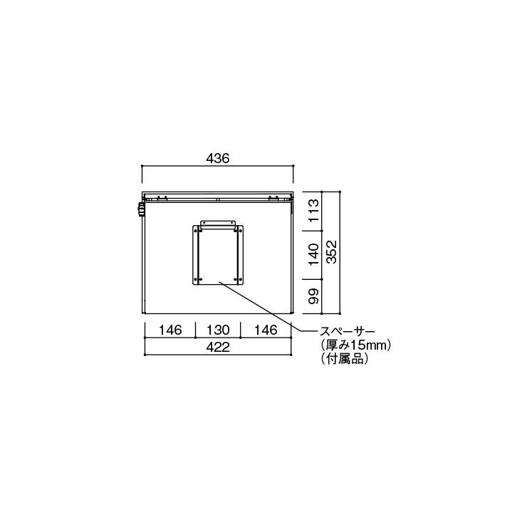 ピアット シリンダー錠タイプ メール便ポスト 郵便ポスト 郵便受け 新聞入れ ポスト 簡易ロック 壁付けポスト 日本製 代引不可｜rcmdse｜07