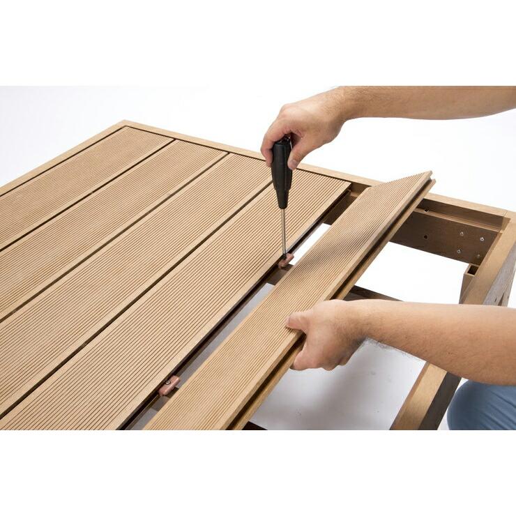 ウッドデッキ 人工木 本体 幅90 樹脂 90cm幅 HP-900 縁台 DIY 腐り