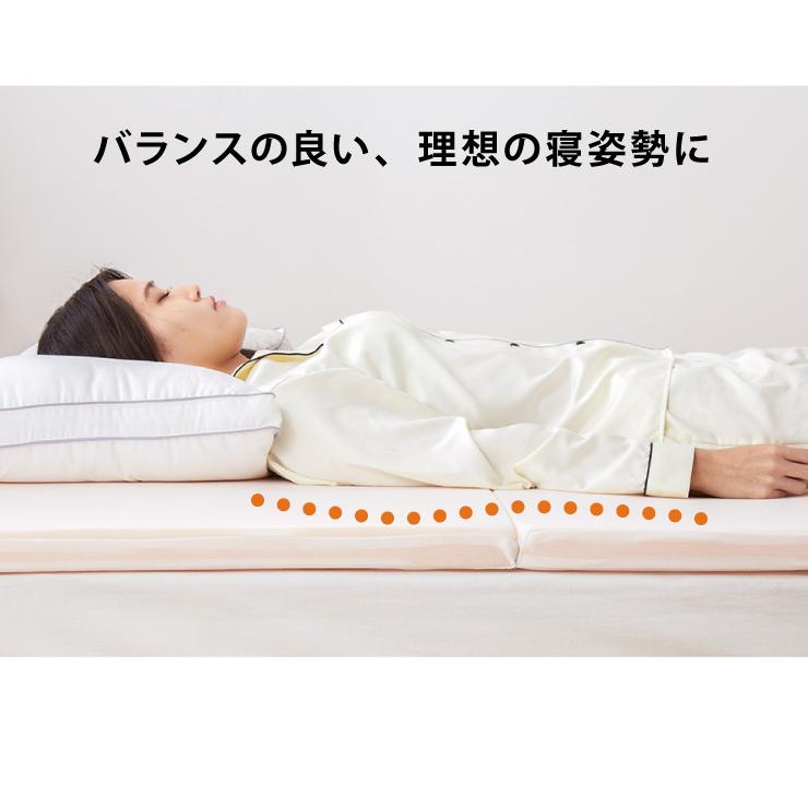 Sleep Medical シングル マットレス 折りたたみ 折りたたみマットレス - ゼロギャップ＆リッチ 三つ折りマットレス