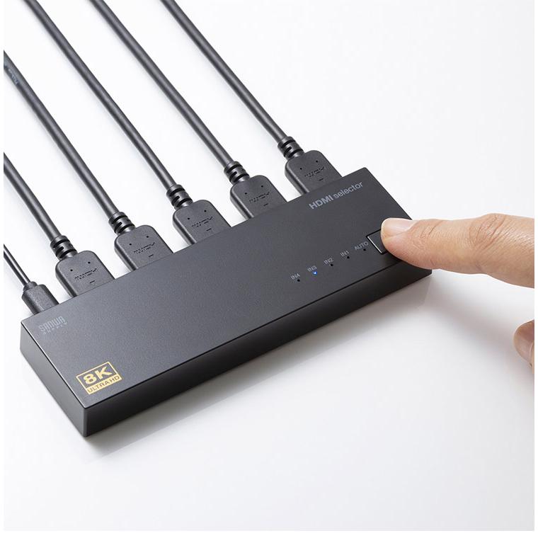 サンワサプライ 8K・HDR・HDCP2.3対応HDMI切替器 4入力・1出力 HDMI切替器 Nintendo Switch PlayStation 自動切換えモード 完全手動切替モード 2way 代引不可_12