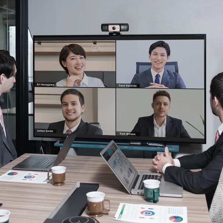 サンワサプライ メーカー直送 耐高温 広角 WEBカメラ 映像 撮影 パソコン PC ブラック 黒 Microsoft Teams Zoom カメラ 三脚 ロングケーブル 代引不可_16