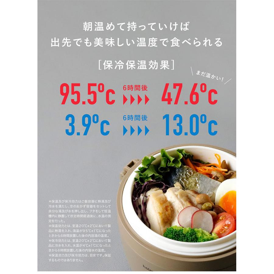 保温弁当箱 850ml holms ホルムス ランチジャー 保温 保冷 レンジ対応 食洗機対応 丼 弁当箱 お弁当箱 レンジOK 食洗機OK どんぶり 丼ぶり 保温弁当 代引不可｜rcmdse｜04