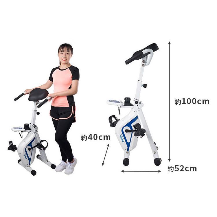 組立設置 フィットネスバイク Daikou フィットネスバイク コンパクト エクササイズ トレーニング 宅トレ クロスバイクフィットネス 家ジム DK-665Y 代引不可の画像
