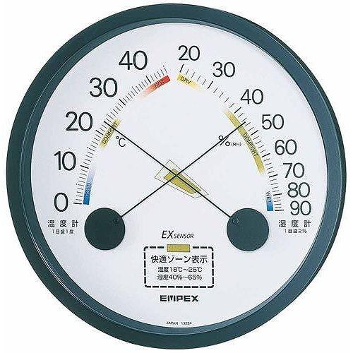 EMPEX エンペックス 温度・湿度計 エスパス 温度・湿度計 壁掛用 TM-2332 ブラック｜rcmdse