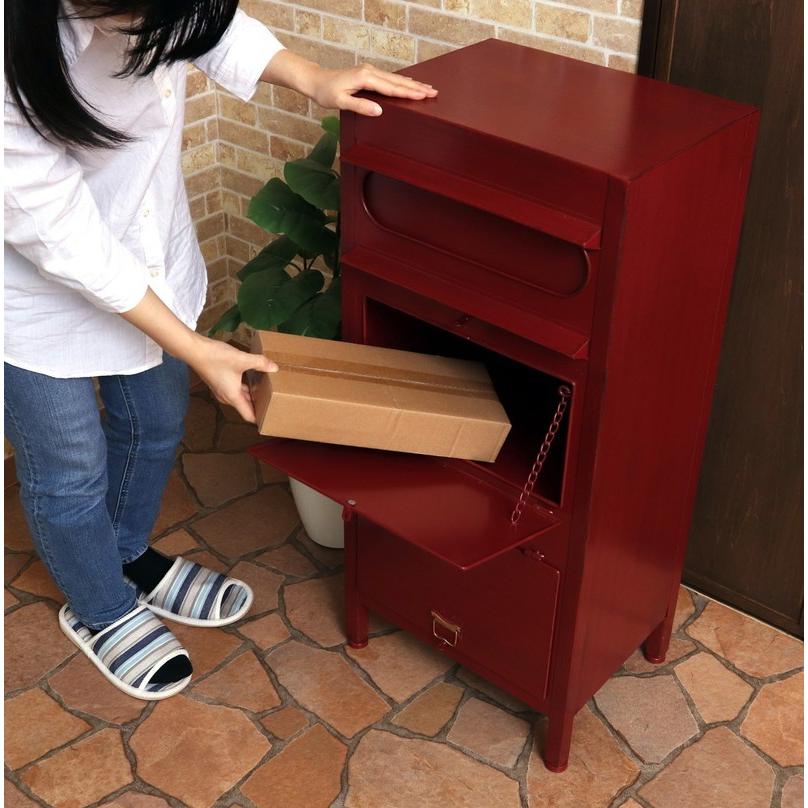 ラージスタンドポスト カレブ ポスト 郵便受け スタンド おしゃれ 郵便