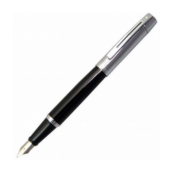 SHEAFFER シェーファー シェーファー300 ブラック\u0026クローム 万年筆 ペン先 M 中字 おしゃれ プレゼント 贈り物 祝い品
