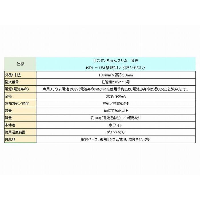 WEB限定カラーニッタン 住宅用火災警報器 スリム型 けむタンちゃん 煙