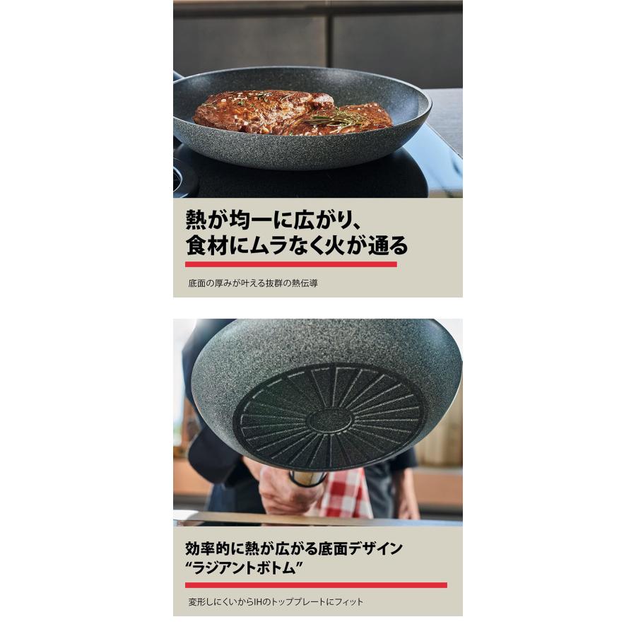 バッラリーニ フェラーラ フライパン 26cm イタリア製 IH・ガス火対応