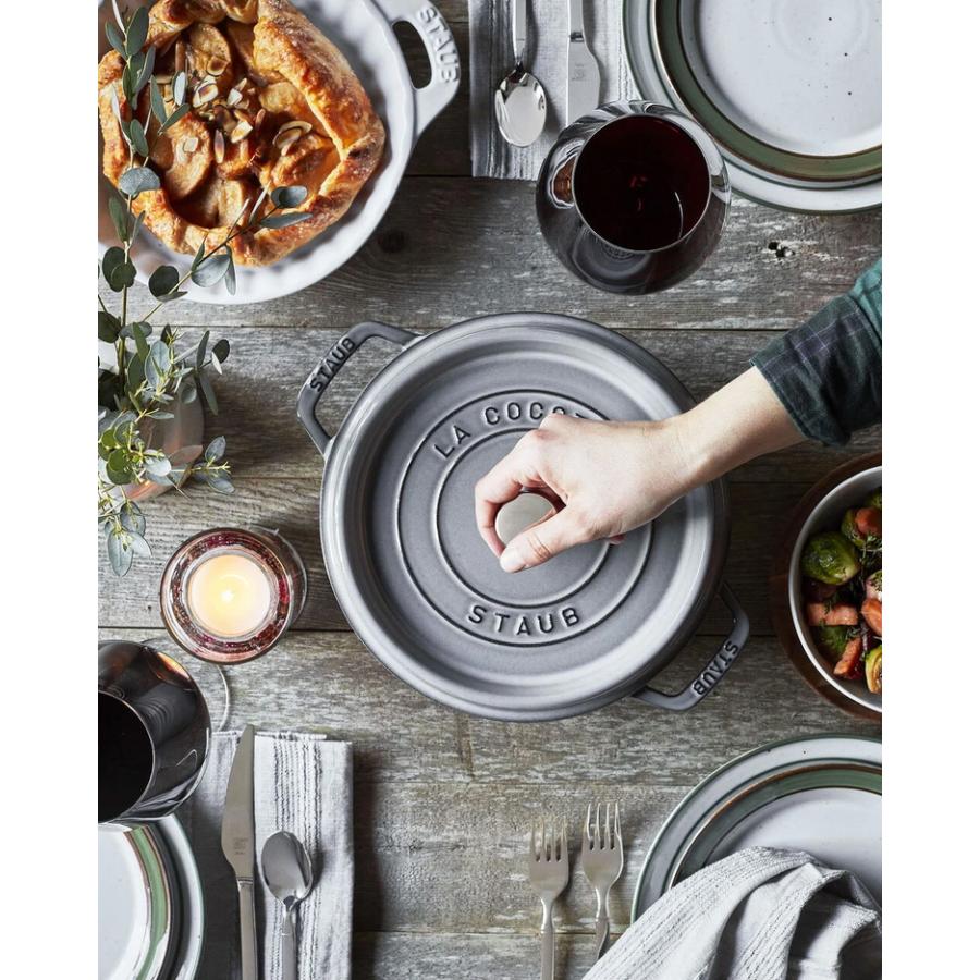 ストウブ　STAUB 鍋　20 グレー STAUB 鍋ストウブストーブグレー灰色料理