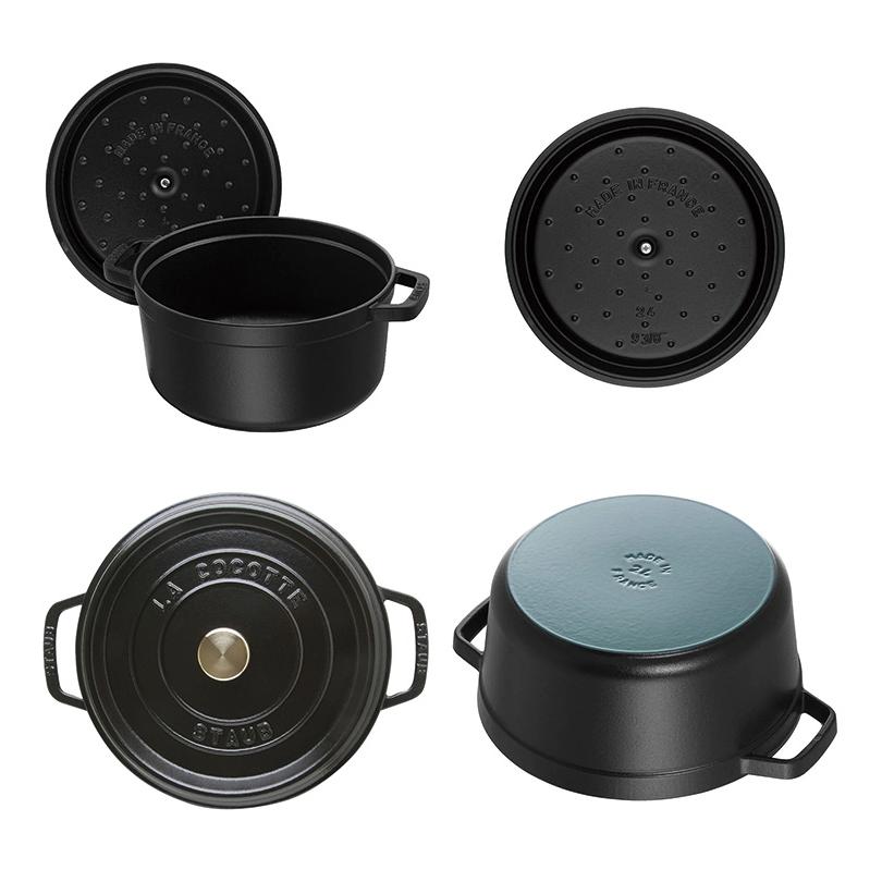 【新品未使用】ストウブ　ピコ・ココット　ラウンド　24cm 公式販売店 STAUB ピコ・ココット ラウンド 24cm 生涯保証 選べる3色