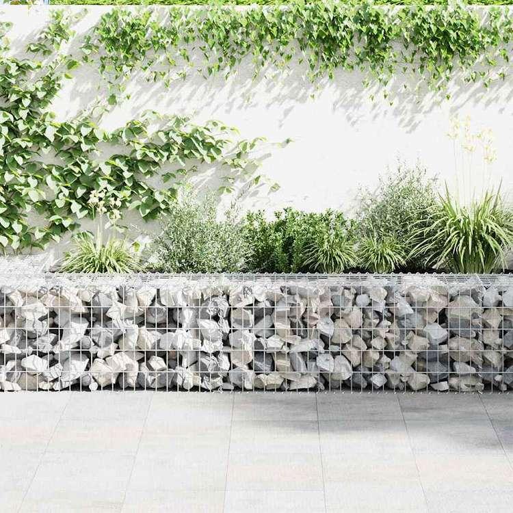 vidaXL ガビオンバスケット 亜鉛メッキ鋼製 100x50x50 cmハードウェア フェンス バリア フェンスパネル 代引不可_2
