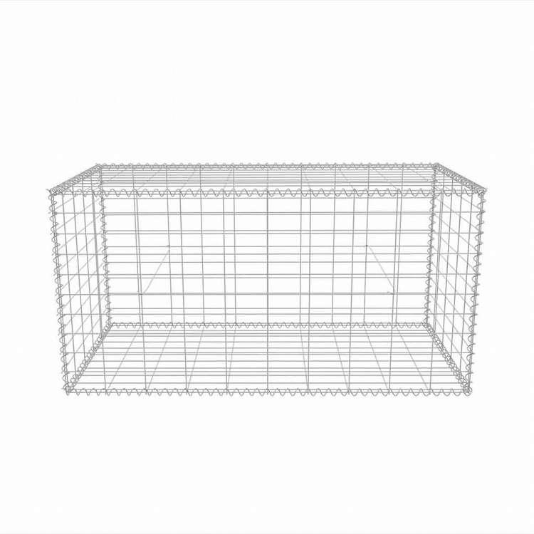 vidaXL ガビオンバスケット 亜鉛メッキ鋼製 100x50x50 cmハードウェア フェンス バリア フェンスパネル 代引不可_3