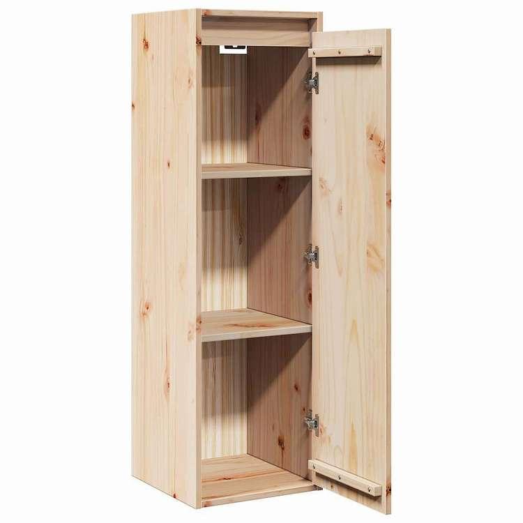 vidaXL ウォールキャビネット 30x30x100 cm 無垢パイン材 家具 棚 壁面収納棚・壁面ラック 代引不可_4