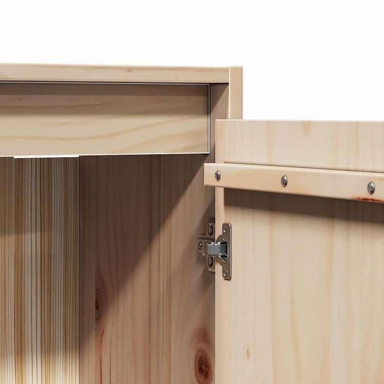 vidaXL ウォールキャビネット 30x30x100 cm 無垢パイン材 家具 棚 壁面収納棚・壁面ラック 代引不可_8