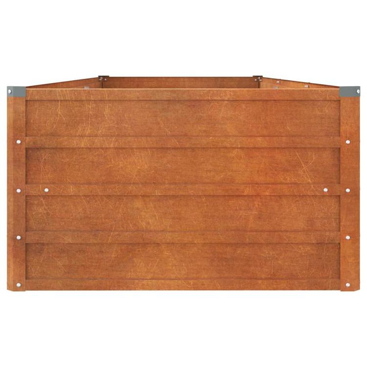 vidaXL ガーデンレイズドベッド ラスティ 240x80x45 cm コルテン鋼ホーム ガーデン芝 ガーデンガーデニング鉢植え・プランター 代引不可_3