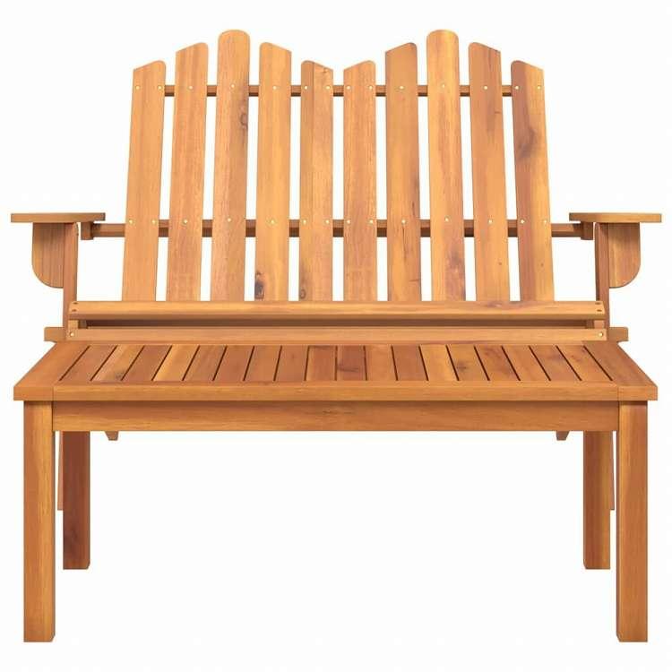 vidaXL アディロンダックガーデンラウンジ2点セット アカシア無垢材家具 アウトドア家具 屋外椅子 アウトドアベンチ 代引不可_2