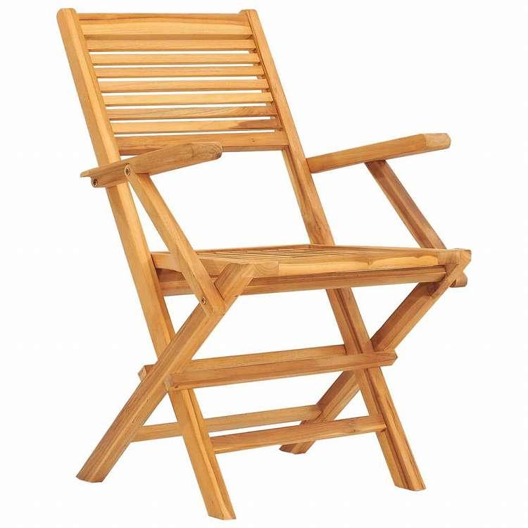 vidaXL 折りたたみガーデンチェア 2点 55x62x90 cm チーク無垢材家具 アウトドア家具 屋外椅子 アウトドアベンチチェア 代引不可