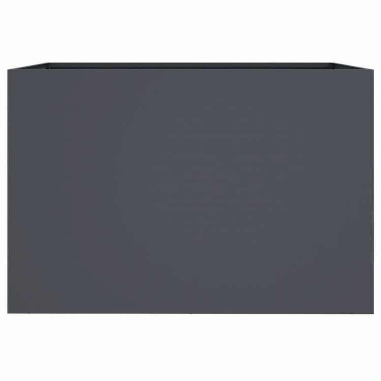 vidaXL プランター アントラシート 62x47x46 cm 冷間圧延鋼 ホーム ガーデン 芝 ガーデン ガーデニング 鉢植え・プランター 代引不可の画像